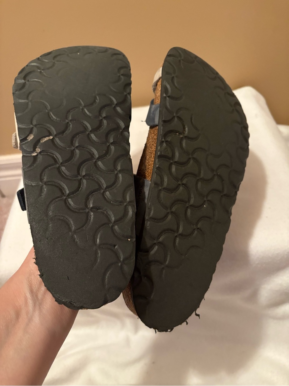 Women’s size 38 Two-Tone Strappy Birkenstock Sandals in Blue and grey - Picture 2 of 2